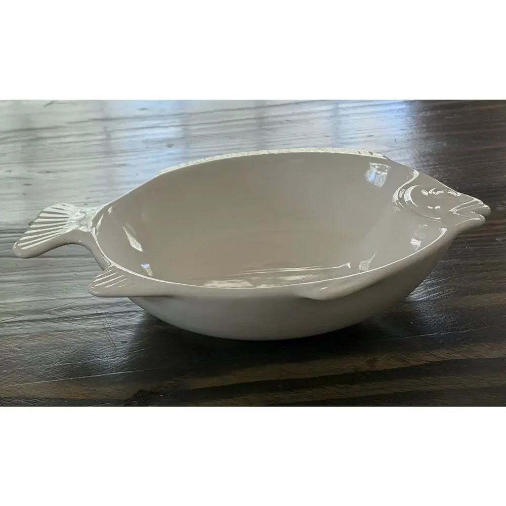 VINTAGE Pfaltzgraff Heritage Stoneware Fish Seafood Bake'n Server USA 3536-50
